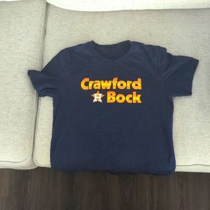 Medium, dark blue, Crawford bock T-shirt